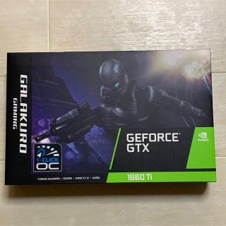 未開封 玄人志向 GG-GTX1660Ti-E6GB/DF グラボ(PCパーツ)