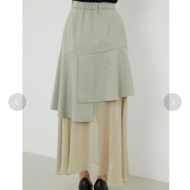 rienda(リエンダ)のrienda シースルーレイヤードスカート レディースのスカート(ミニスカート)の商品写真