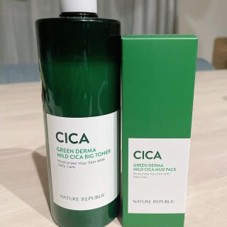 ネイチャーリパブリック(NATURE REPUBLIC)のグリーンダーマCICAビッグトナー500ml　セット(化粧水/ローション)