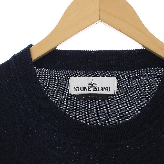 STONE ISLAND(ストーンアイランド)のストーンアイランド 半袖 Tシャツ カットソー ロゴ刺繍 3XL 紺 ネイビー メンズのトップス(Tシャツ/カットソー(半袖/袖なし))の商品写真