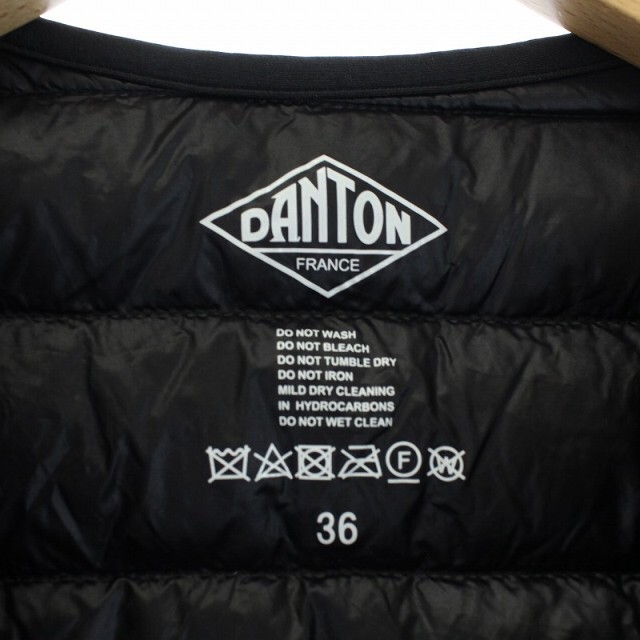 DANTON(ダントン)のダントン 19AW ダウンジャケット インナーダウン 36 S 黒 レディースのジャケット/アウター(ダウンジャケット)の商品写真