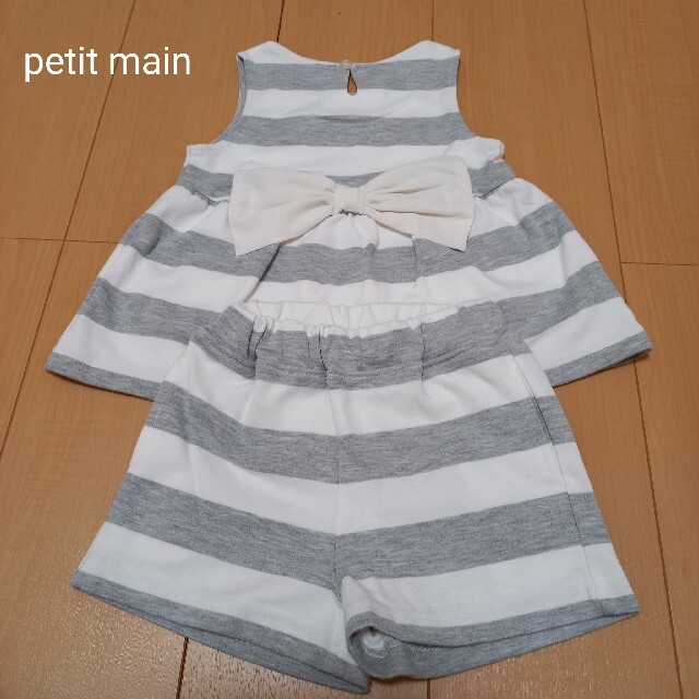 petit main(プティマイン)のプティマイン　セットアップ キッズ/ベビー/マタニティのキッズ服女の子用(90cm~)(Tシャツ/カットソー)の商品写真