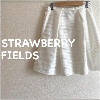 ストロベリーフィールズ(STRAWBERRY-FIELDS)の【美品】STRAWBERRY-FIELDS フレアスカート　レディース　Sサイズ(ひざ丈スカート)