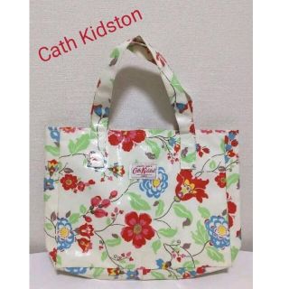 キャスキッドソン(Cath Kidston)のCath Kidston ヒッピリーフラワー柄 トートバッグ  レア(トートバッグ)