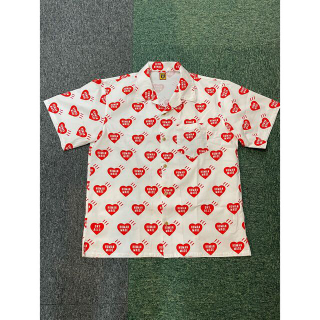 ヒューマンメイド　HEART ALOHA SHIRT