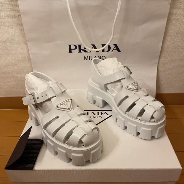 プラダ　モノリス　サンダル　新品未使用　PRADA