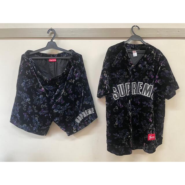 TAKUYA∞ 着用 シュプリーム supreme セットアップ ベロア シャツ