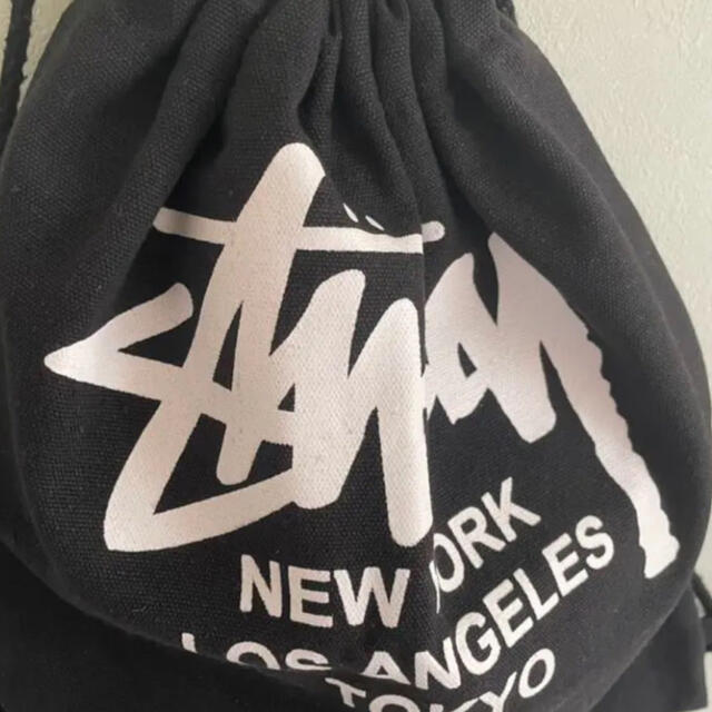 STUSSY(ステューシー)のストューシー トートバッグ リュック ショルダーバッグ 肩がけ 黒 レディースのバッグ(ショルダーバッグ)の商品写真