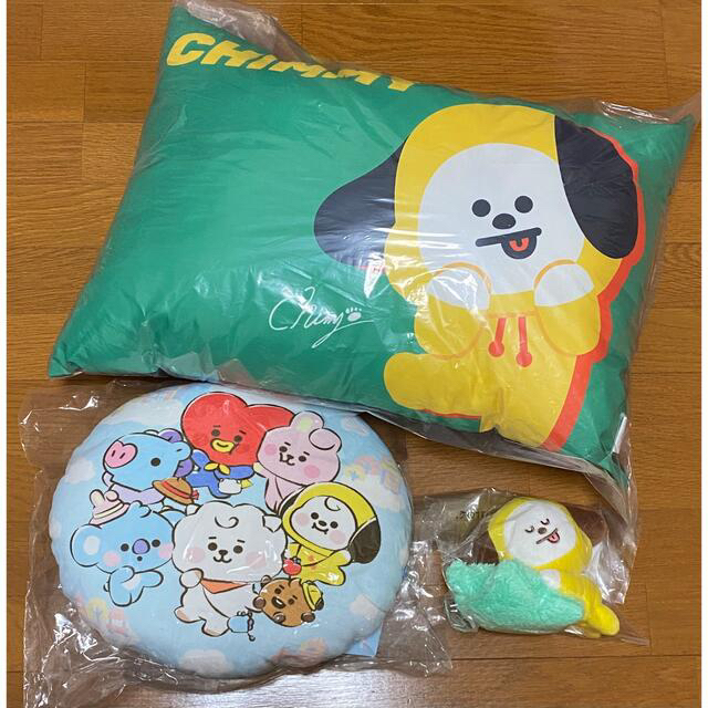 BT21 もちもちクッション&一番くじ chimmyぬいぐるみ&しまむらマクラ