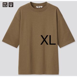 ユニクロ(UNIQLO)のUNIQLO U エアリズムコットンオーバーサイズTシャツ ダークブラウン XL(Tシャツ/カットソー(半袖/袖なし))