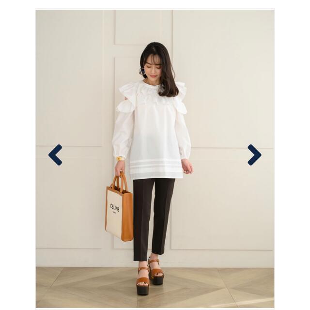 maronenonfee フリルチュニックシャツ レディース トップス