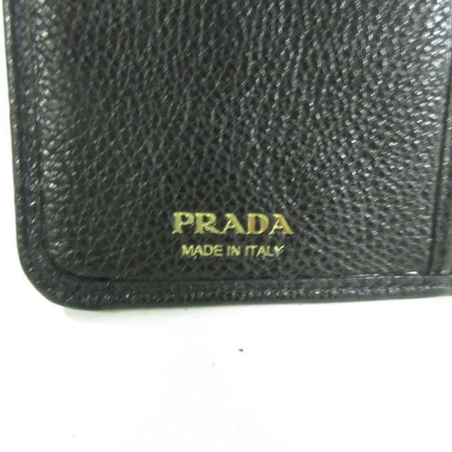 PRADA(プラダ)のプラダ 2つ折り財布美品  - 黒 レザー レディースのファッション小物(財布)の商品写真