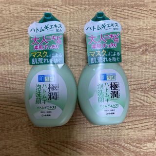 ロートセイヤク(ロート製薬)の肌ラボ 極潤 ハトムギ泡洗顔(160ml)×2本(洗顔料)