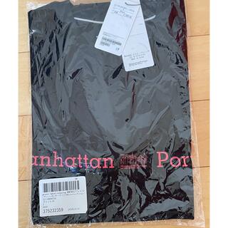 マンハッタンポーテージ(Manhattan Portage)のManhattan Portage T-shirt  黒×赤 サイズM 《新品》(Tシャツ/カットソー(半袖/袖なし))
