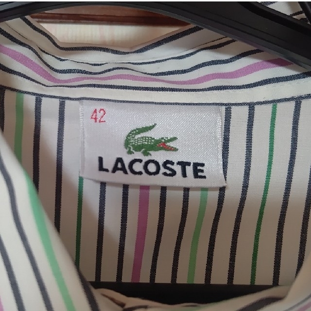 LACOSTE(ラコステ)のLACOSTE レディースストライプシャツ レディースのトップス(シャツ/ブラウス(長袖/七分))の商品写真