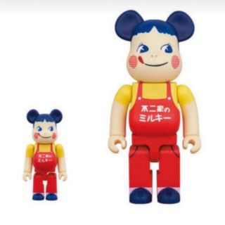 フジヤ(不二家)のBE＠RBRICK ホーロー看板 ペコちゃん 100％ & 400％(その他)