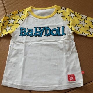 ベビードール(BABYDOLL)のベビードール　星柄　赤ボーダー(Tシャツ/カットソー)