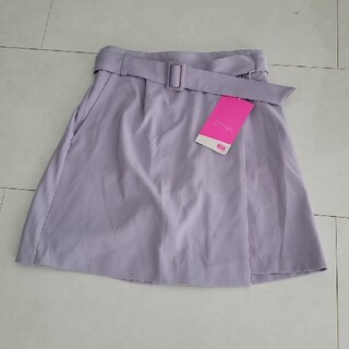スカート ラベンダー　紫 vivi(ミニスカート)