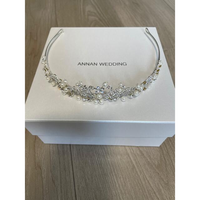 ANNAN WEDDING 低めティアラ高さ約25cm全体約30cm