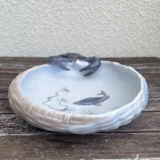 ロイヤルコペンハーゲン(ROYAL COPENHAGEN)のロイヤルコペンハーゲン　蟹皿　シェル型　大皿　カニ　1級 逸品(食器)