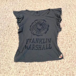 フランクリンアンドマーシャル(FRANKLIN&MARSHALL)のFRANKLIN MARSHALL フリル ロゴ Tシャツ(Tシャツ(半袖/袖なし))