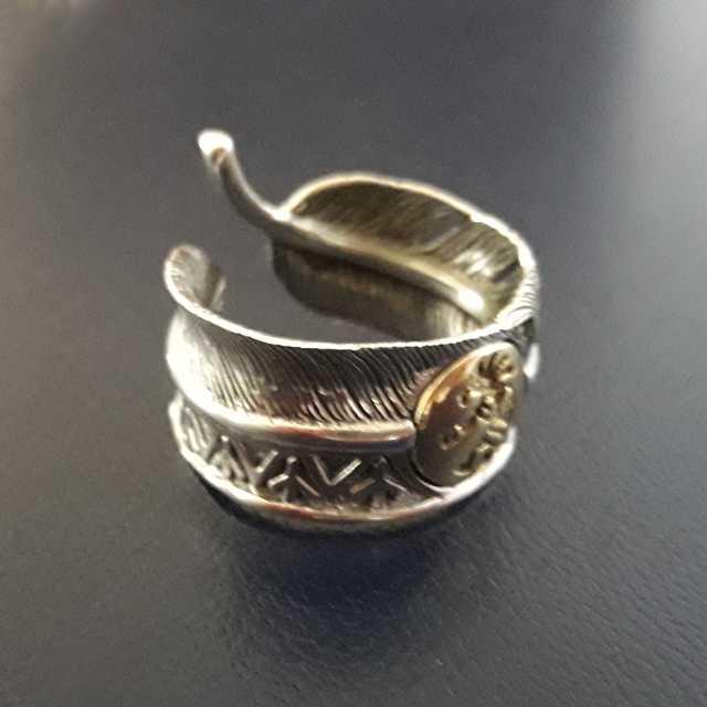 シルバーリング　フェザーココペリ メンズのアクセサリー(リング(指輪))の商品写真