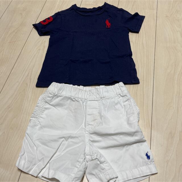 Ralph Lauren(ラルフローレン)のラルフローレン　Tシャツ　ハーフパンツ　短パン　2点セット　24M 90cm キッズ/ベビー/マタニティのキッズ服男の子用(90cm~)(その他)の商品写真