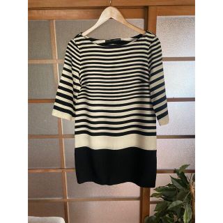 ザラ(ZARA)のzara ボーダー　ワンピース　チュニック　トップス(チュニック)