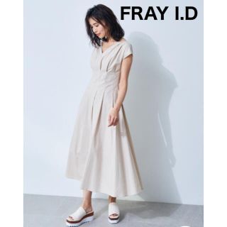 フレイアイディー(FRAY I.D)の最終値下げ【新品タグ付】FRAY I.D タックフレアーワンピース(ロングワンピース/マキシワンピース)