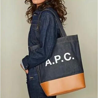 アーペーセー(A.P.C)の新品APC Axelle キャンバス×レザー トートバッグ(トートバッグ)