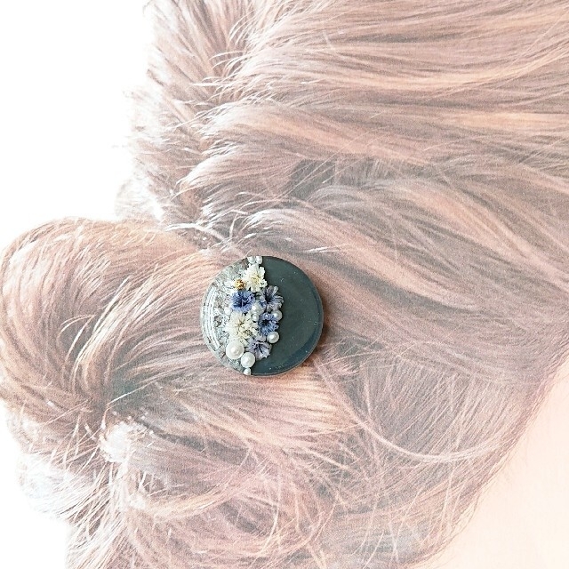 レジン ヘアゴムorポニーフック No.610 ハンドメイドのアクセサリー(ヘアアクセサリー)の商品写真