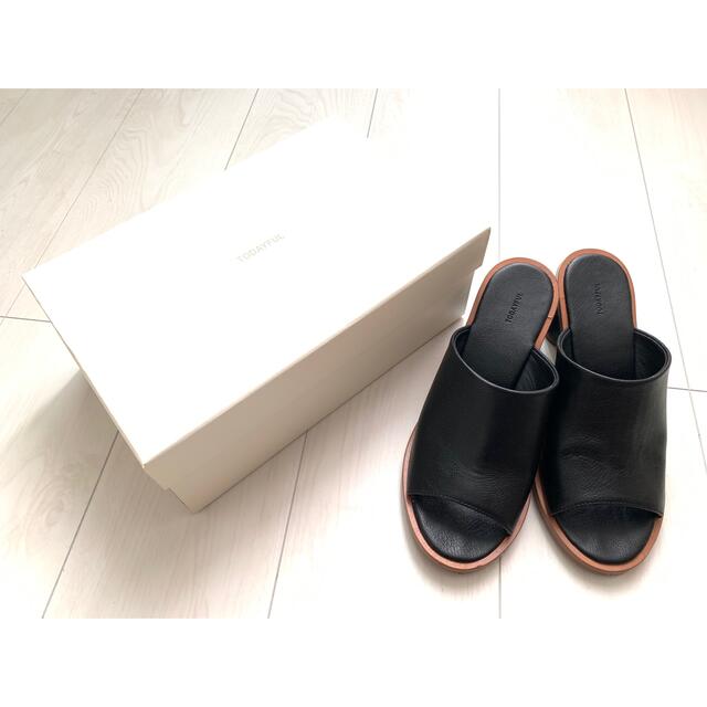 TODAYFULトゥデイフル Round Slide Sandalsサンダル36