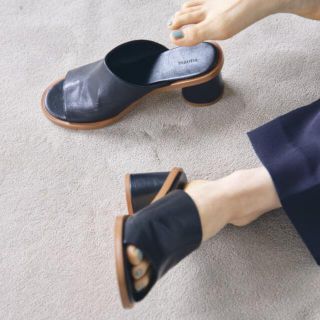 TODAYFULトゥデイフル Round Slide Sandalsサンダル36