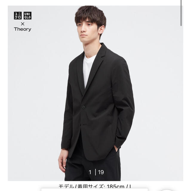 ユニクロ　セオリー　UNIQLO　Theory　感動ジャケット　ブラック　M