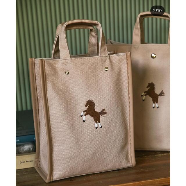 seventenbymihokawahito ワンポイント刺繍トートバック小 【おトク