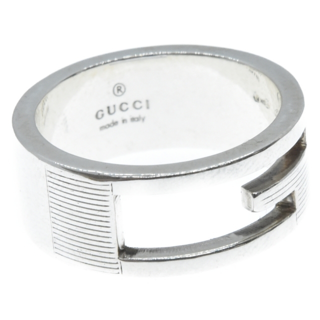 Gucci(グッチ)のGUCCI グッチ ブランデットGリング 指輪 シルバー Ag925 メンズのアクセサリー(リング(指輪))の商品写真
