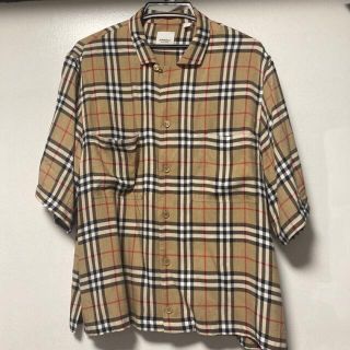 バーバリー(BURBERRY)のバーバリー　チェックシャツ　半袖　現行モデル(シャツ)