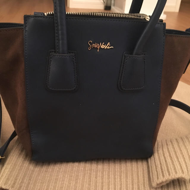SMIR NASLI(サミールナスリ)のベージュニット•サミールナスリ bag レディースのバッグ(ハンドバッグ)の商品写真