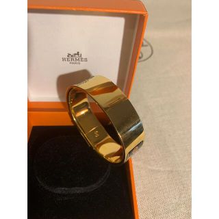 Hermes - HERMES エルメス バングル ゴールド カレーシュ エマイユ