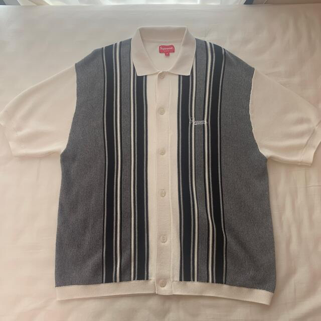 Supreme(シュプリーム)のsupreme stripe button up polo white メンズのトップス(ポロシャツ)の商品写真