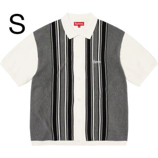 シュプリーム(Supreme)のsupreme stripe button up polo white(ポロシャツ)