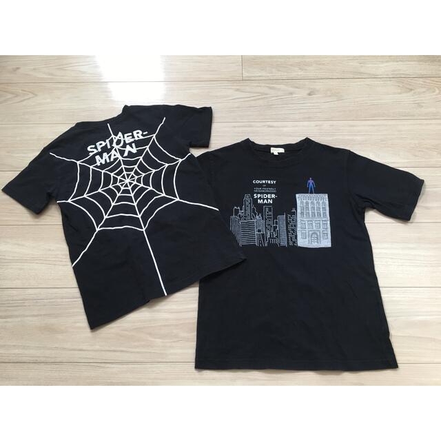 HusHush(ハッシュアッシュ)のスパイダーマン 半袖Tシャツ 140 2枚セット キッズ/ベビー/マタニティのキッズ服男の子用(90cm~)(Tシャツ/カットソー)の商品写真