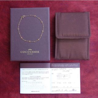 ココシュニック(COCOSHNIK)のココシュニック 10K ブレスレット イエローゴールド(ブレスレット/バングル)