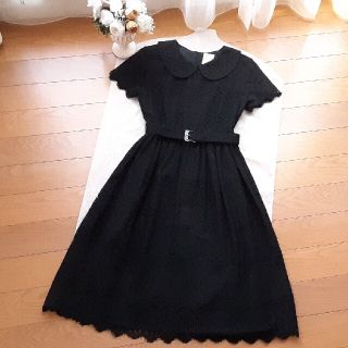 ジェーンマープル(JaneMarple)の*美品*　ジェーンマープルドンルサロン　ヴィンテージレース　kiki　ワンピース(ひざ丈ワンピース)