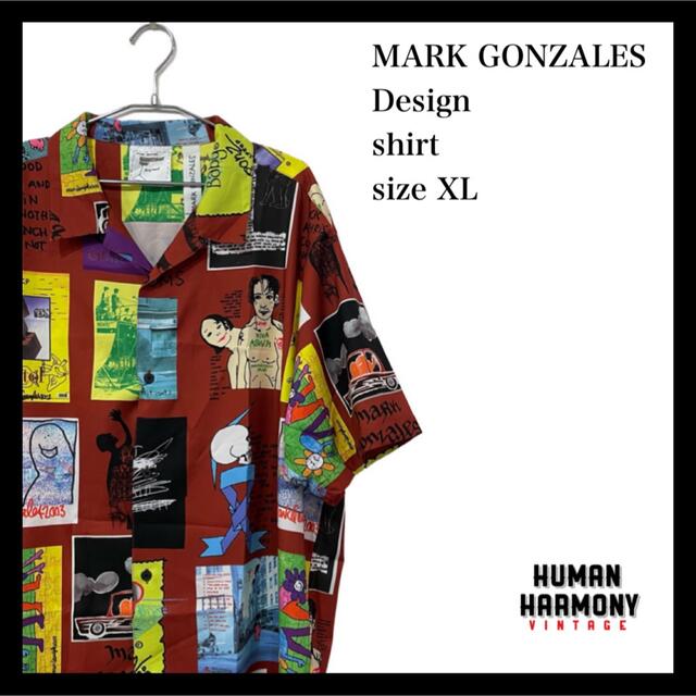 Mark Gonzales(マークゴンザレス)のマークゴンザレス MARKGONZALES 柄シャツ 半袖 新品 メンズのトップス(シャツ)の商品写真