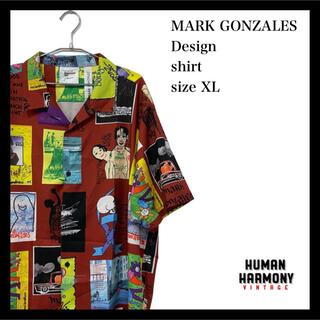 マークゴンザレス(Mark Gonzales)のマークゴンザレス MARKGONZALES 柄シャツ 半袖 新品(シャツ)