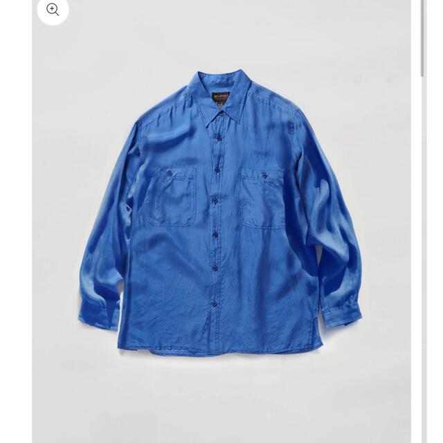 TOMORROWLAND(トゥモローランド)のN.O.S 100% Silk Shirts - Blue レディースのトップス(シャツ/ブラウス(長袖/七分))の商品写真