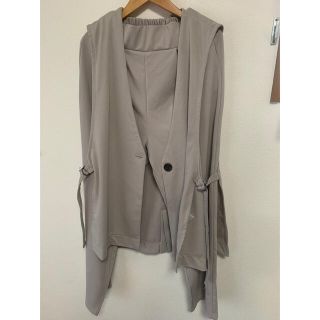 シマムラ(しまむら)の⭐︎新品タグ付き⭐︎Lutique ジレセットアップ　グレー　M(セット/コーデ)