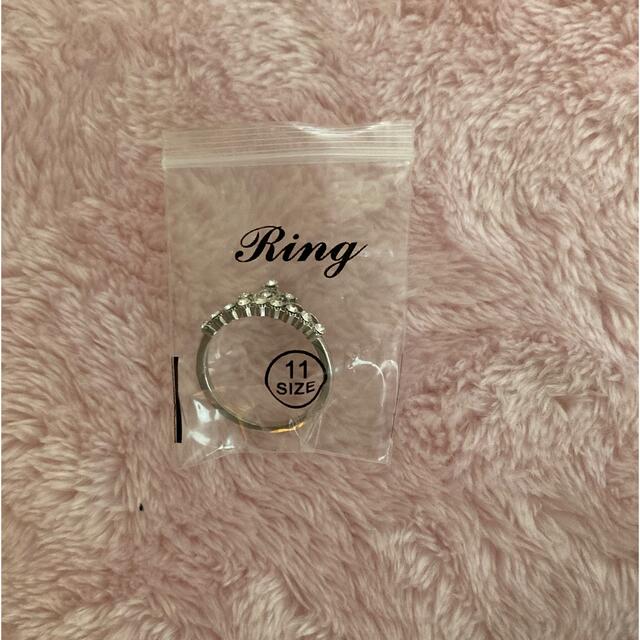 リング 11サイズ 大きいサイズ 指輪 ティアラ レディースのアクセサリー(リング(指輪))の商品写真