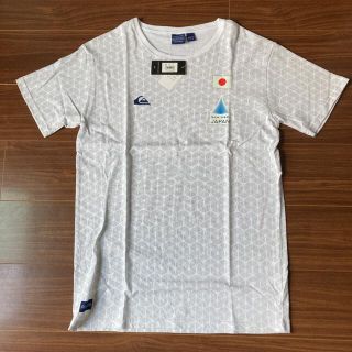 クイックシルバー(QUIKSILVER)のクイックシルバー 半袖Tシャツ L プリント柄 ホワイト 白(Tシャツ/カットソー(半袖/袖なし))